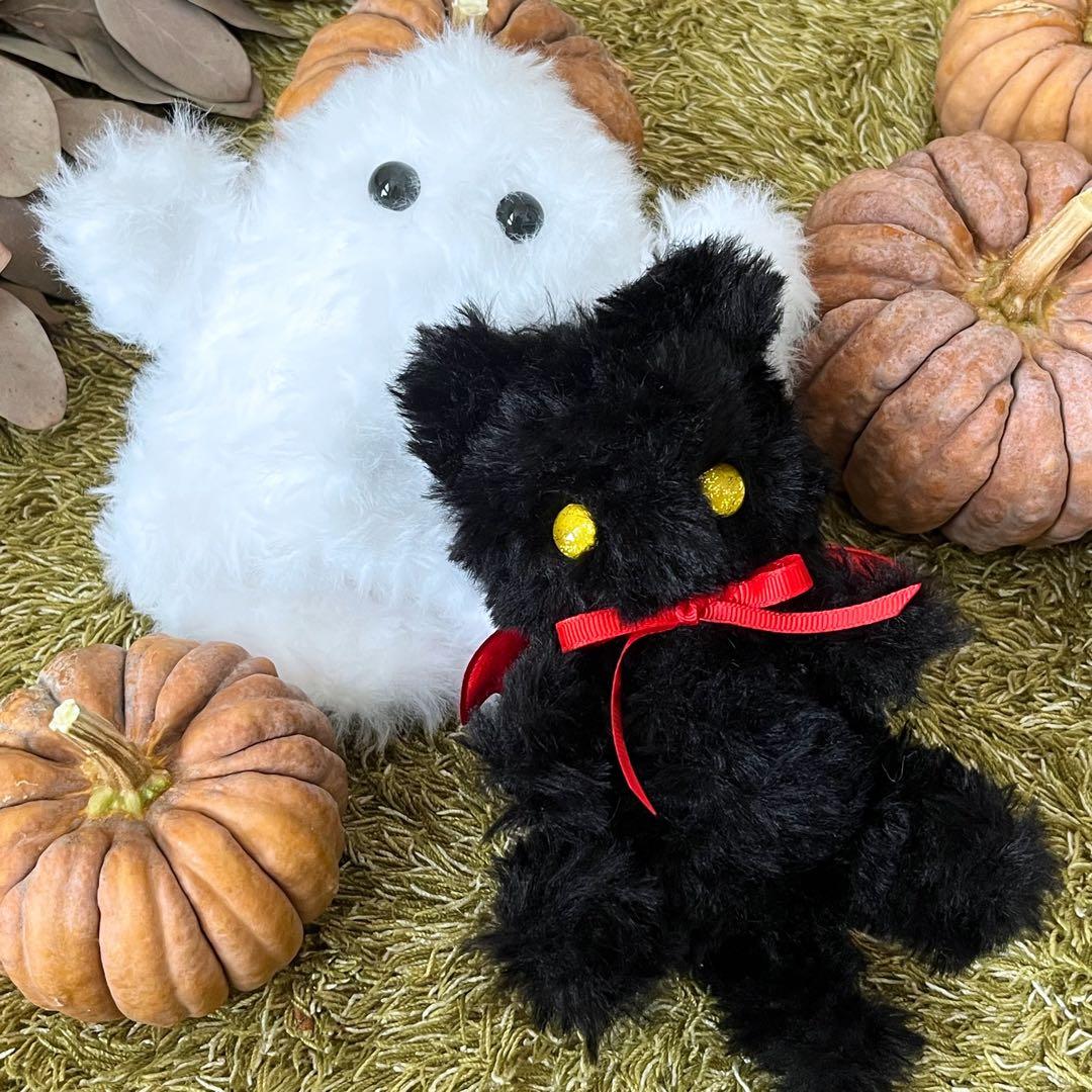 【sample】　あみぐるみ　オーダーメイド　ぬいぐるみ　ハロウィン　黒猫