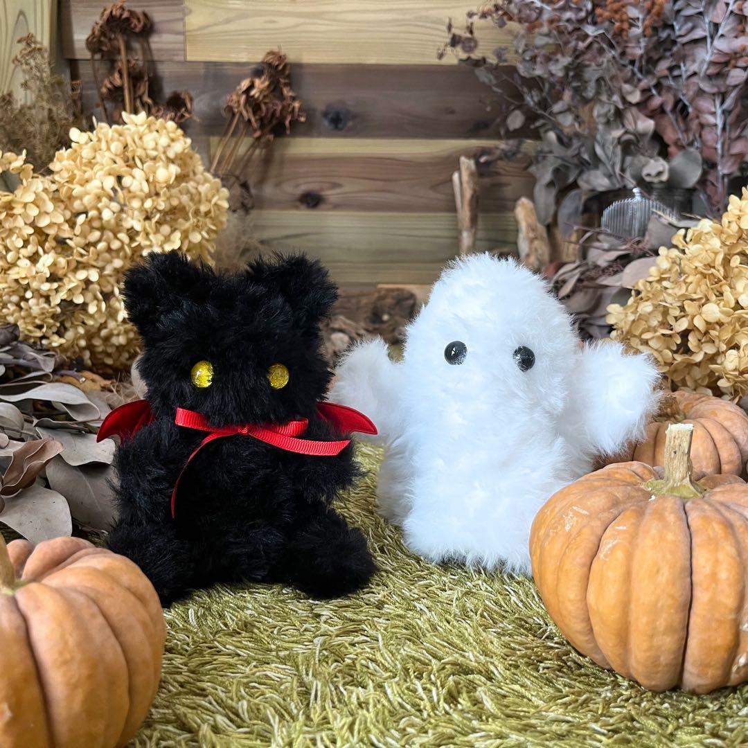 【sample】　あみぐるみ　オーダーメイド　ぬいぐるみ　ハロウィン　黒猫