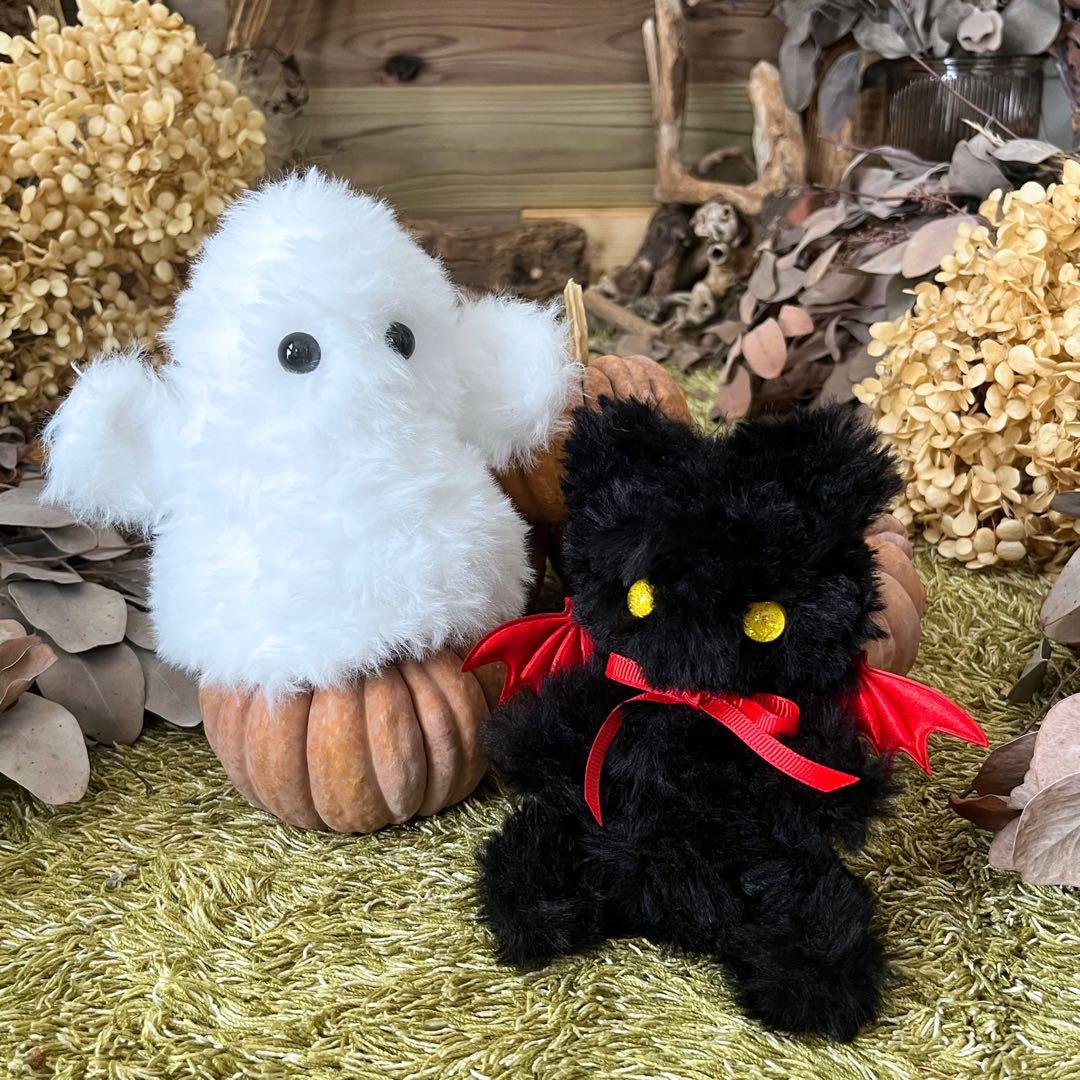 【sample】　あみぐるみ　オーダーメイド　ぬいぐるみ　ハロウィン　黒猫