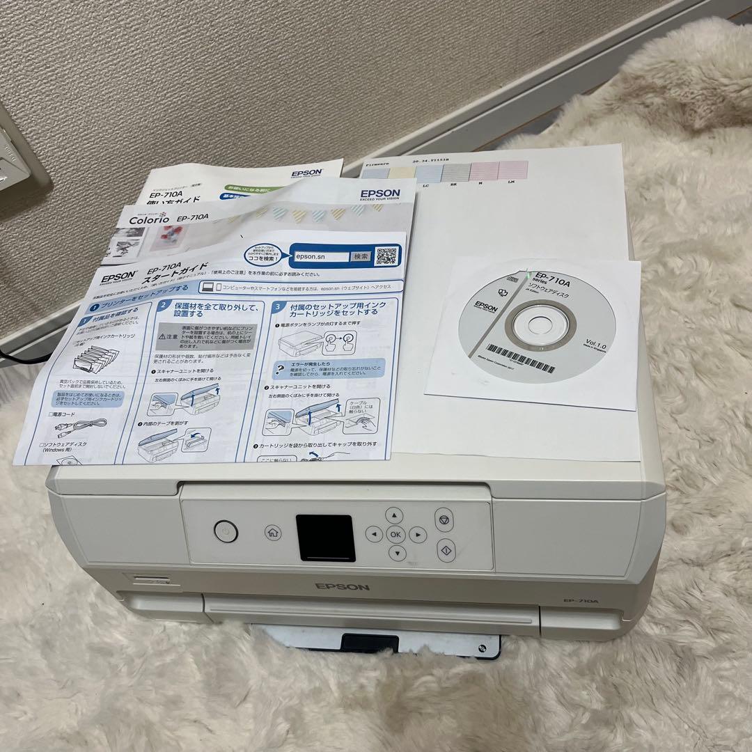 完動品　EPSON EP-710A プリンター・複合機　インクカートリッジ