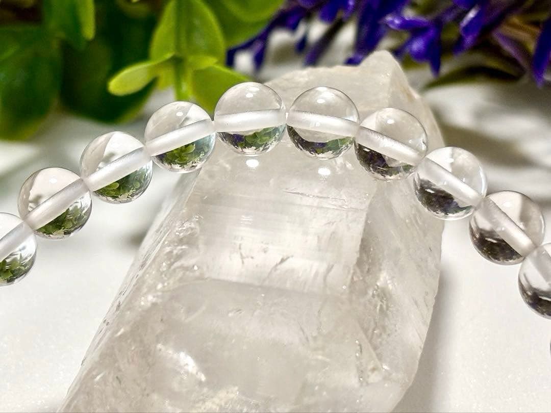 究極品質　超希少幻の銘石　現代に蘇った伝説の国産水晶　山梨乙女鉱山産水晶のブレス