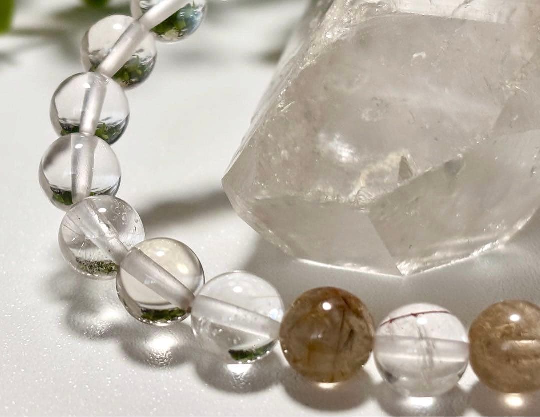 究極品質　超希少幻の銘石　現代に蘇った伝説の国産水晶　山梨乙女鉱山産水晶のブレス