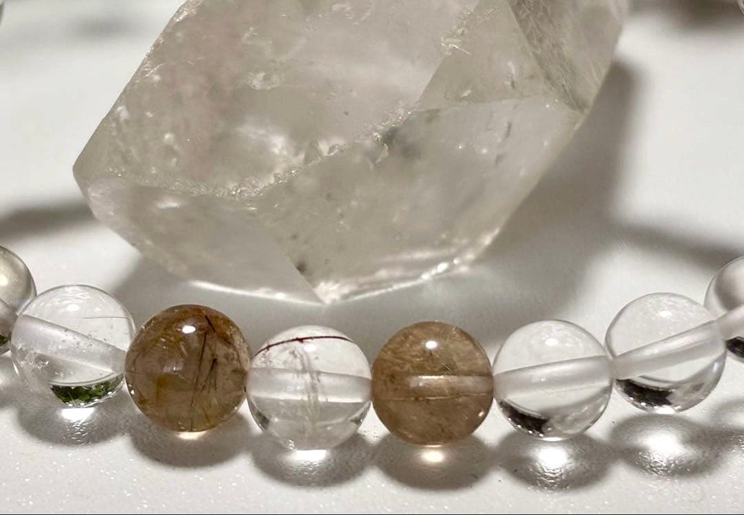 究極品質　超希少幻の銘石　現代に蘇った伝説の国産水晶　山梨乙女鉱山産水晶のブレス