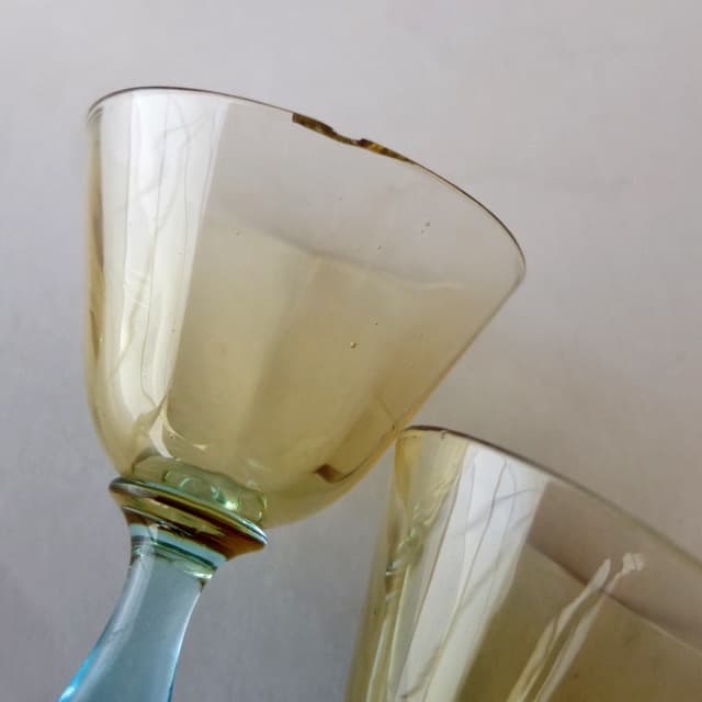 アンティーク フランス製 リキュール アペリティフ デキャンタ ペア