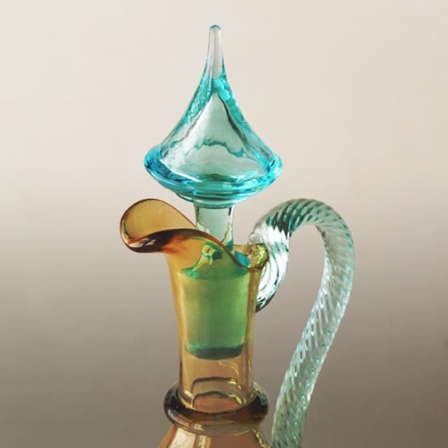 アンティーク フランス製 リキュール アペリティフ デキャンタ ペア