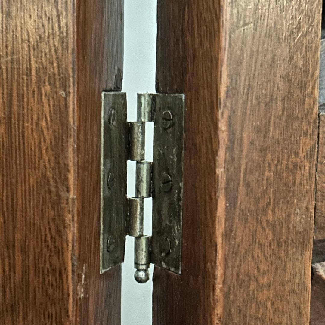 アジアン　バリ風　アンティーク 衝立 透かし彫り木製　彫刻　３連　パーテーション