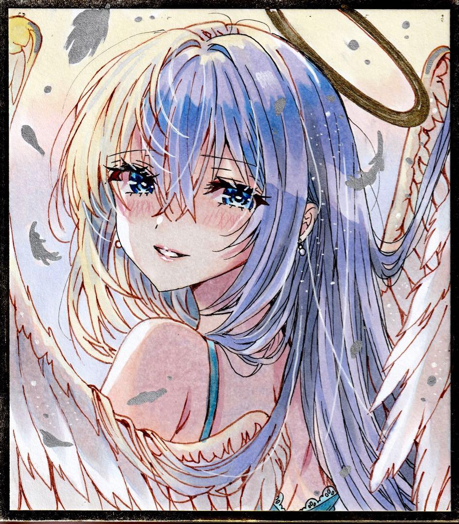 ゆ*】様 天使 手描きイラスト アナログイラスト 一点物 オリジナルイラスト コ