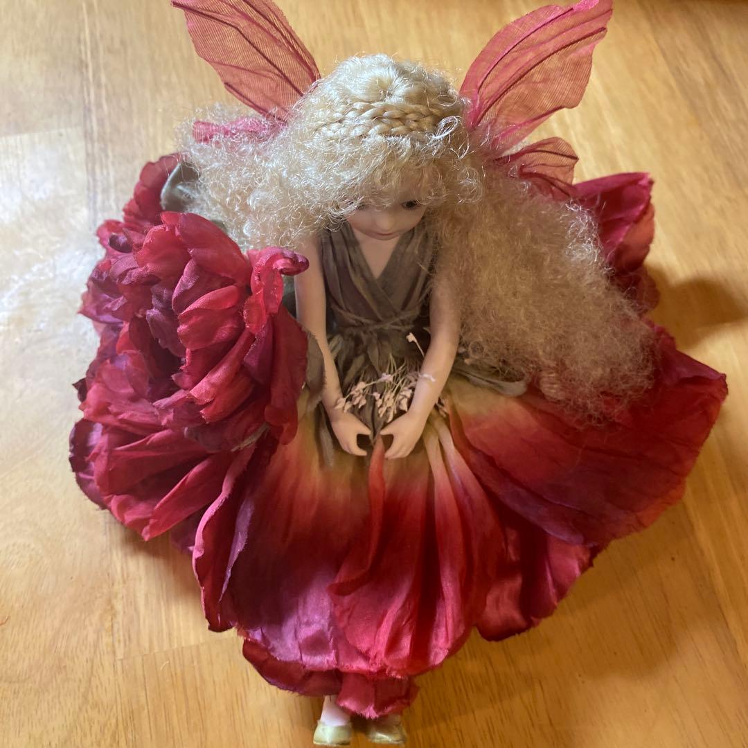 若月まり子　ビスクドール アンティー ク お花の妖精