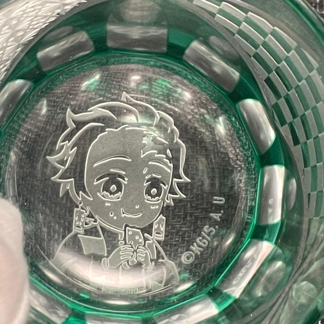 月末セール 限定非売品 鬼滅の刃 炭治郎モデル 江戸切子 グラス コップ