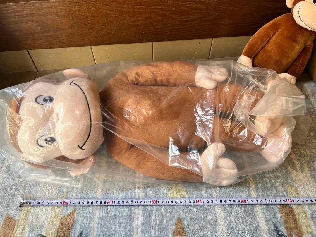 16個★おさるのジョージ ぬいぐるみ 60cm ハンドリー ニョッキ ジャンピー