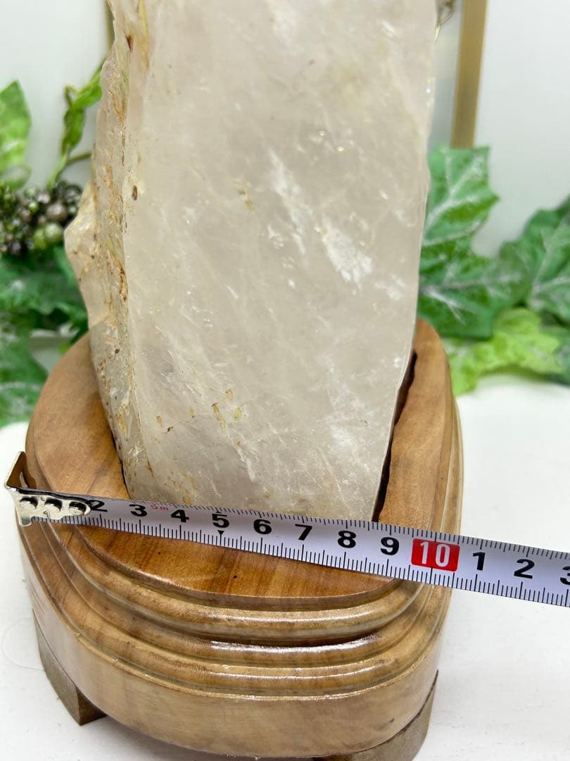 天然石水晶原石九尾浮き彫り