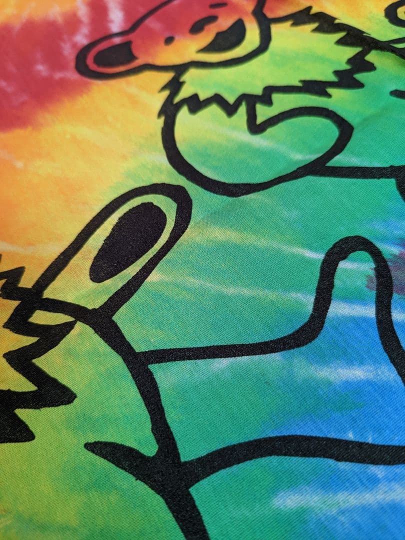 美品 レア デッドベア グレイトフルデッド タペストー  マルチカバー タイダイ