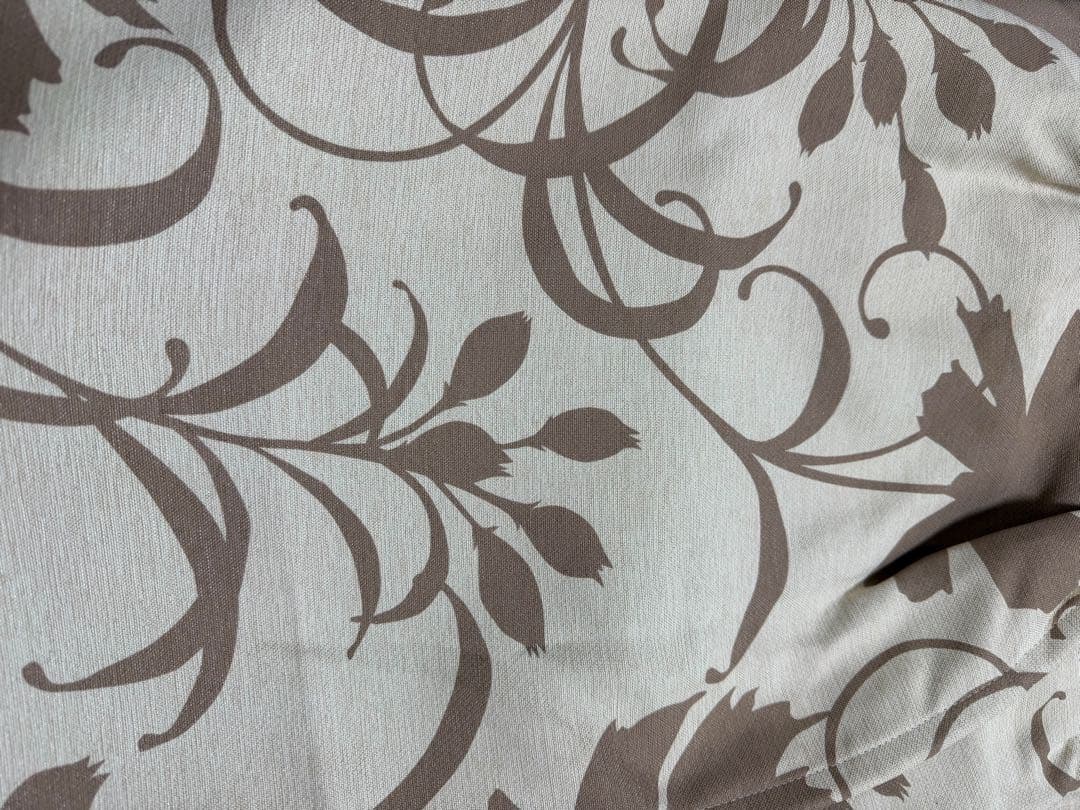 Francfrancカーテン2枚小窓用 フローラルデザイン ドレープカーテン