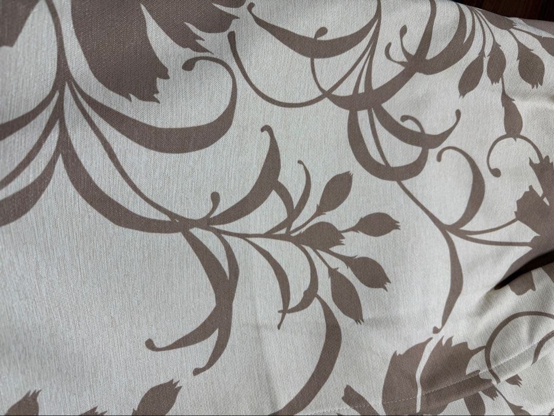 Francfrancカーテン2枚小窓用 フローラルデザイン ドレープカーテン