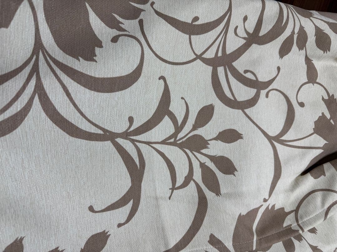 Francfrancカーテン2枚小窓用 フローラルデザイン ドレープカーテン