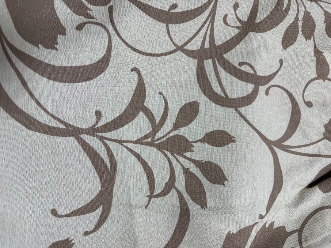 Francfrancカーテン2枚小窓用 フローラルデザイン ドレープカーテン