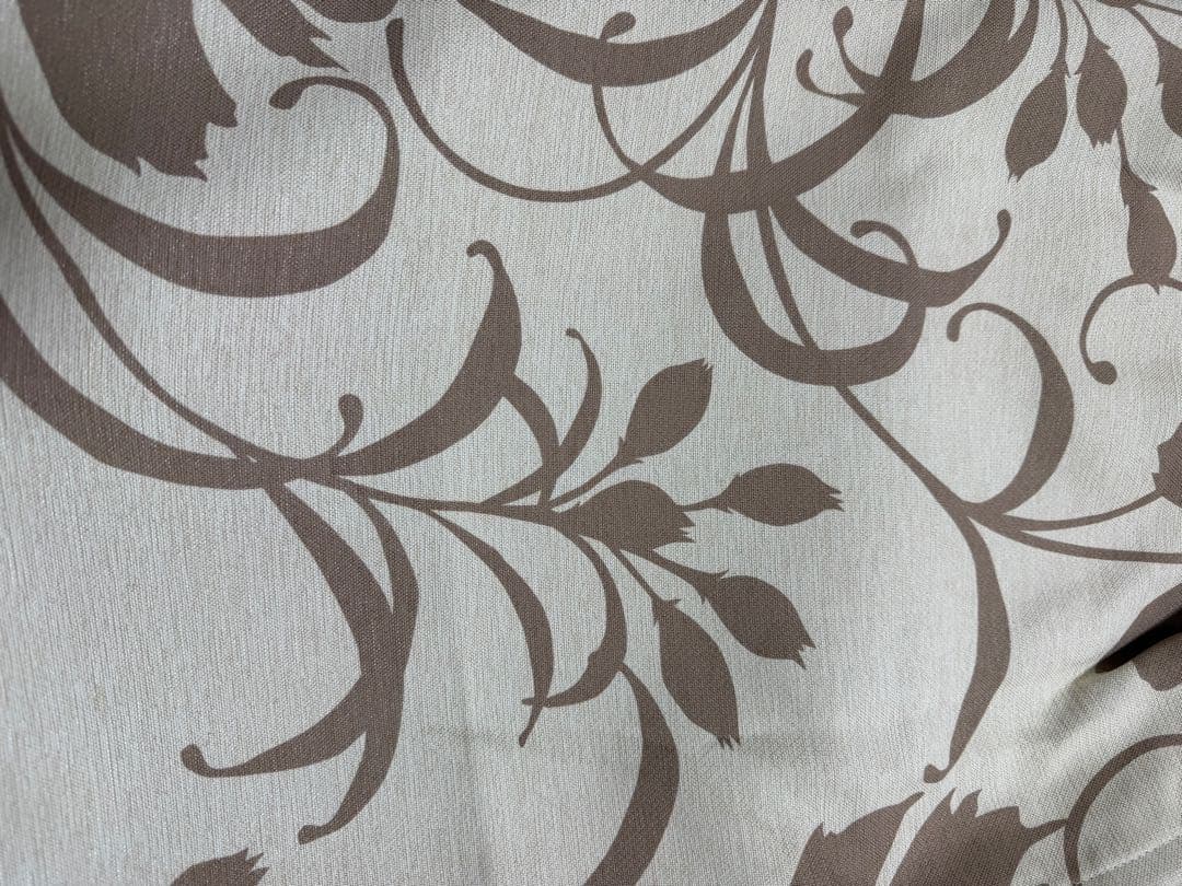 Francfrancカーテン2枚小窓用 フローラルデザイン ドレープカーテン