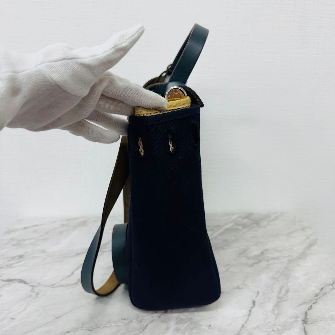 ✨HERMES✨エルメス✨ネイビー✨箱付き✨エールバッグ✨ハンドバッグ✨