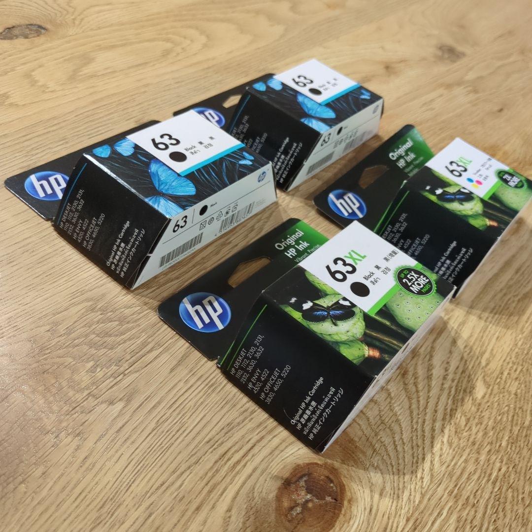HP 63 63XL インクカートリッジ 4個セット