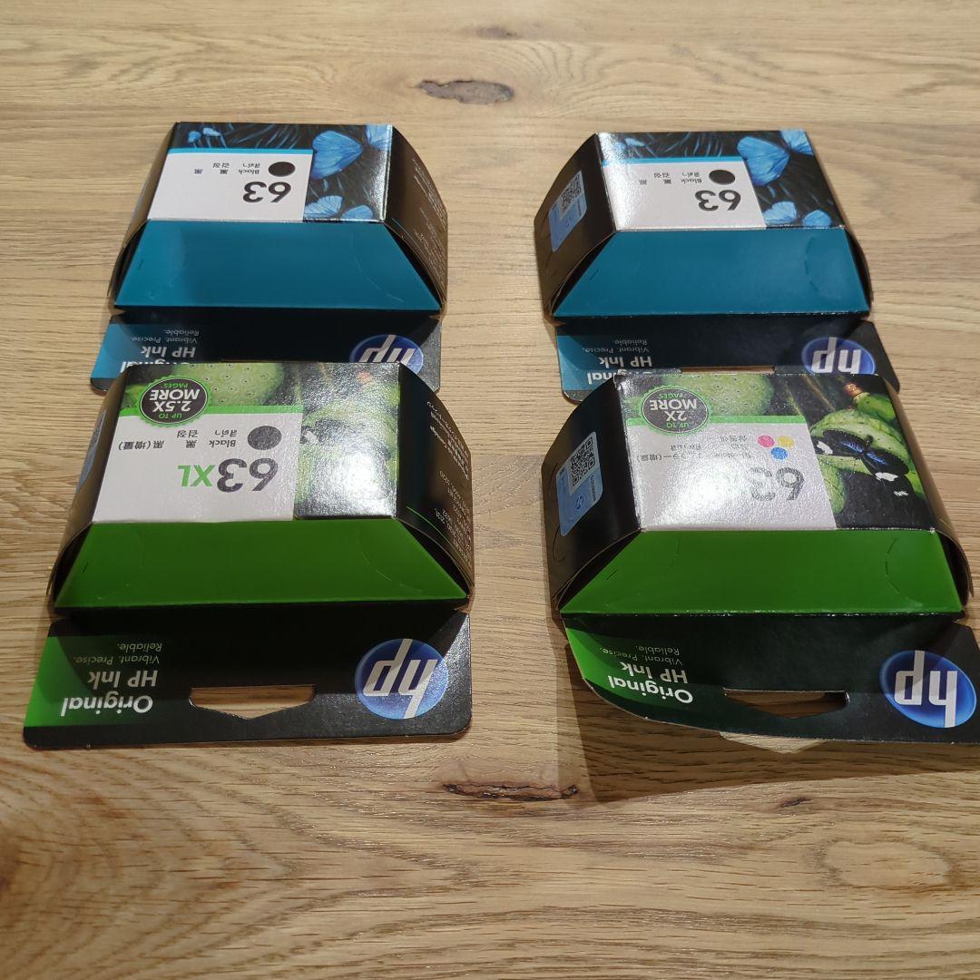 HP 63 63XL インクカートリッジ 4個セット