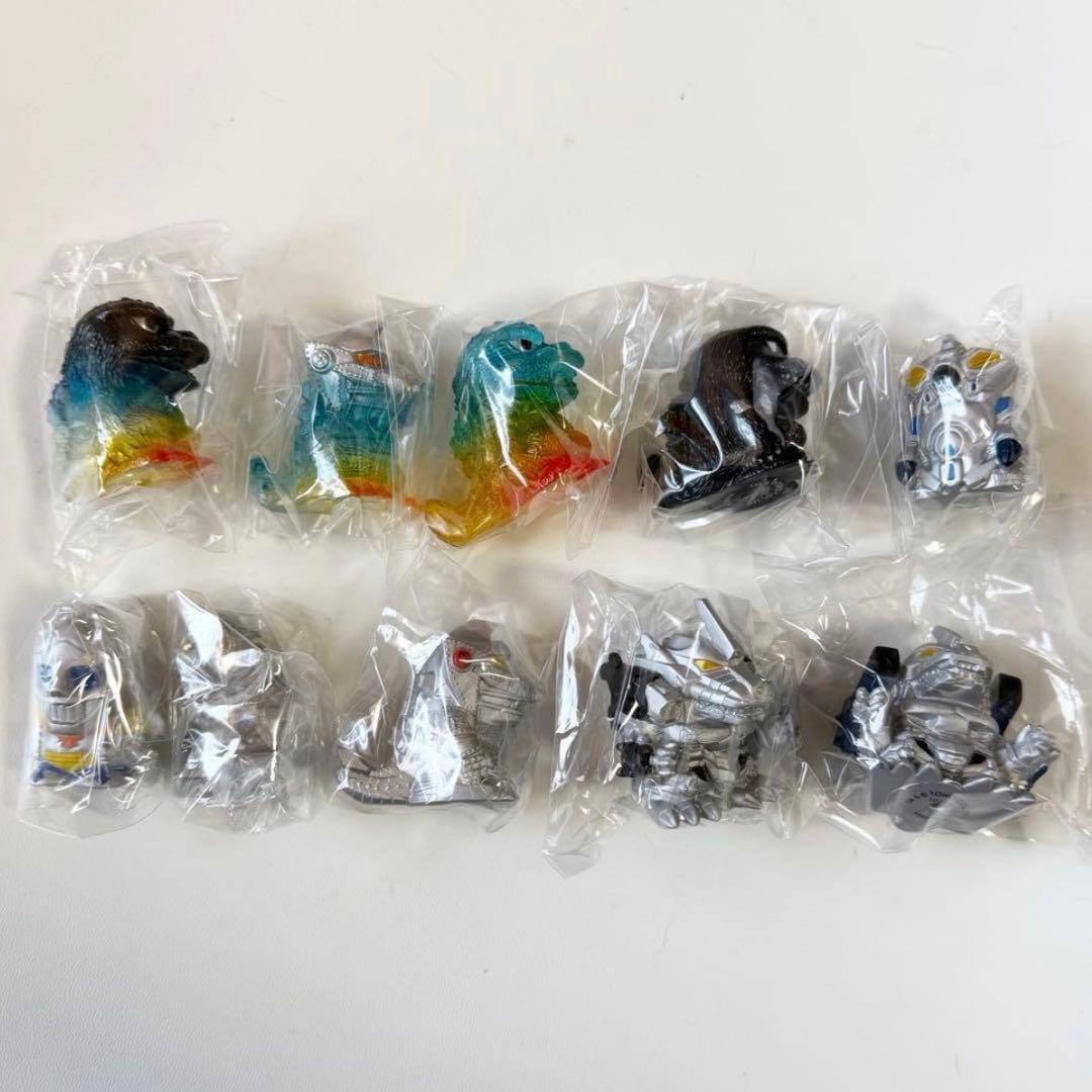 全10種セット　コンプ　ゴジラ　ミニソフビクロニクル　Steel Beast