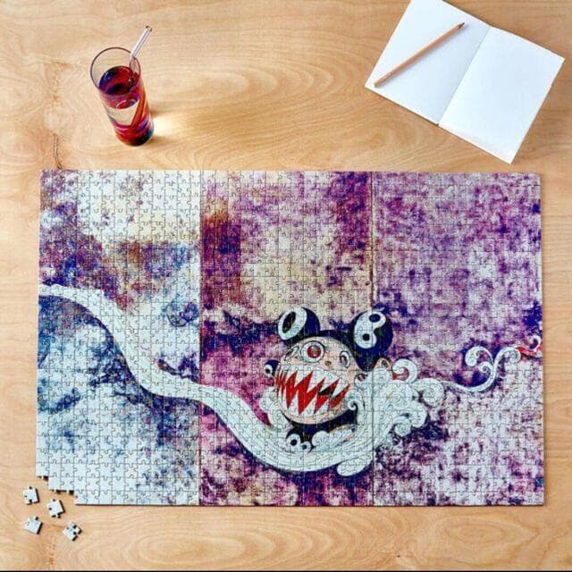 村上隆　3枚組絵画『727』高品質 1000ピース ジグソーパズル