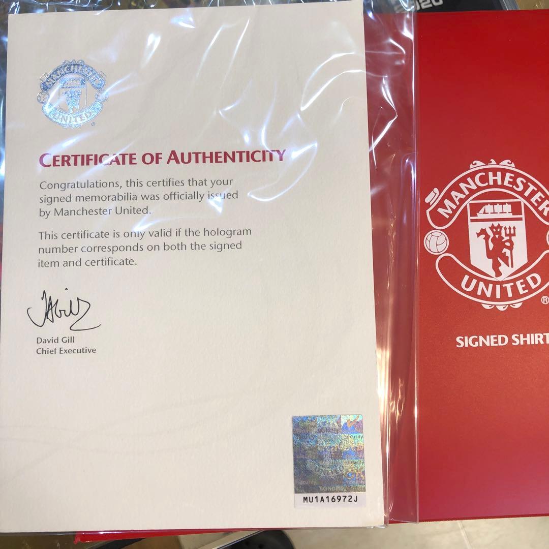 マンチェスター・ユナイテッド 直筆サイン入り ユニホーム