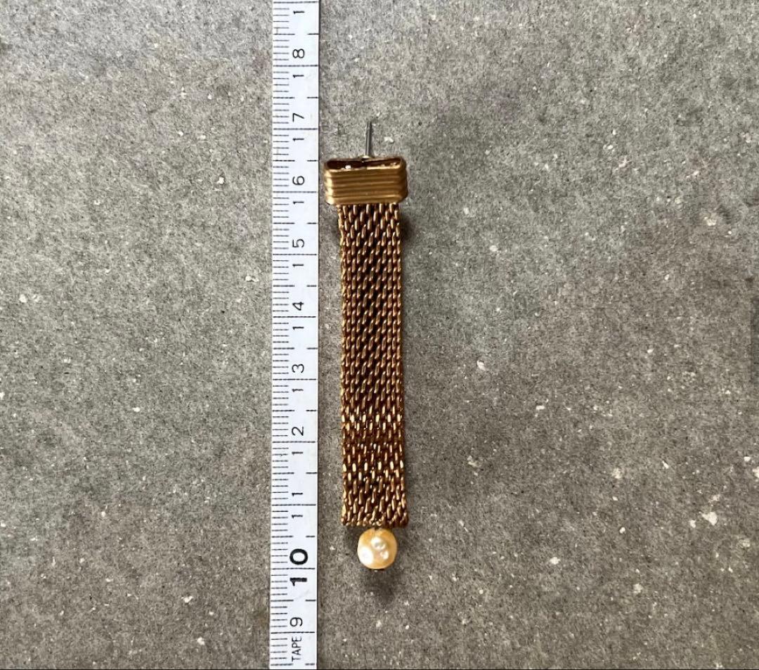 p.design 帯 ハンドメイド パール ピアス ブライダル　ウェディング