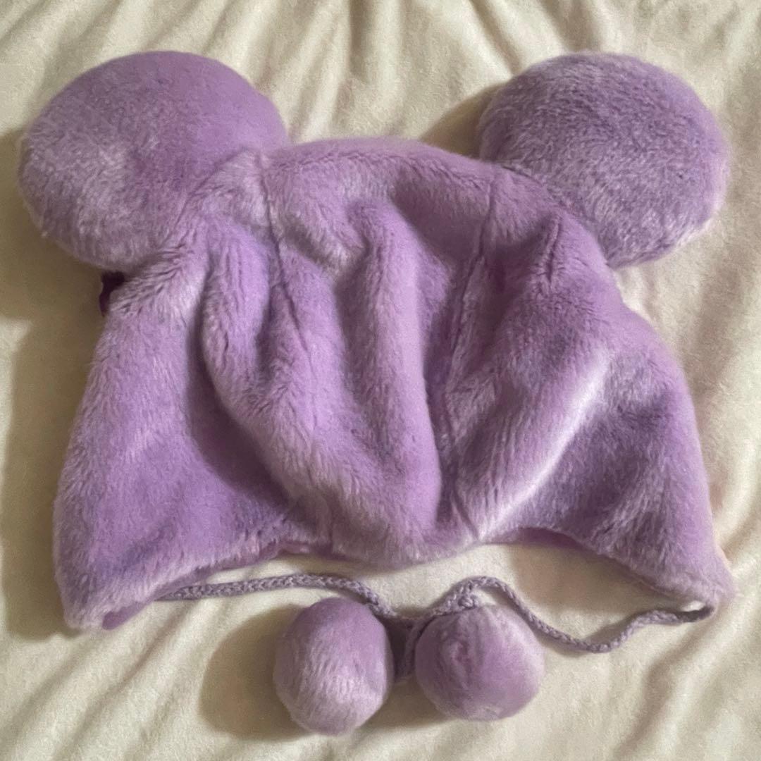 ディズニー　ミニー ファンキャップ　紫