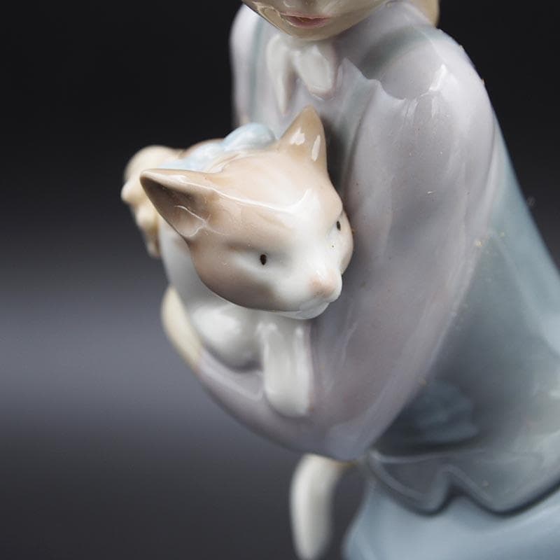 リヤドロ LLADRO 5032 少女と猫と犬 Little Friskies