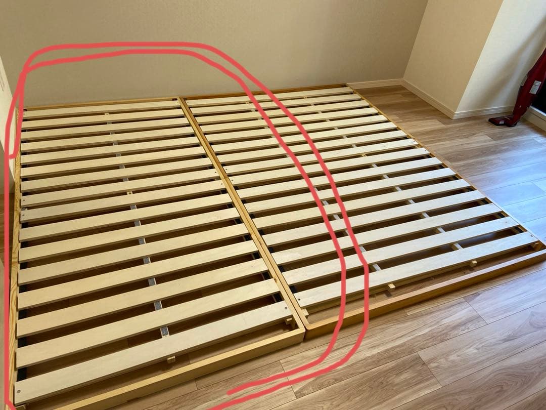 ニトリ シングル　すのこベッド　脚付きベッド　高さ調整可能 セレナ