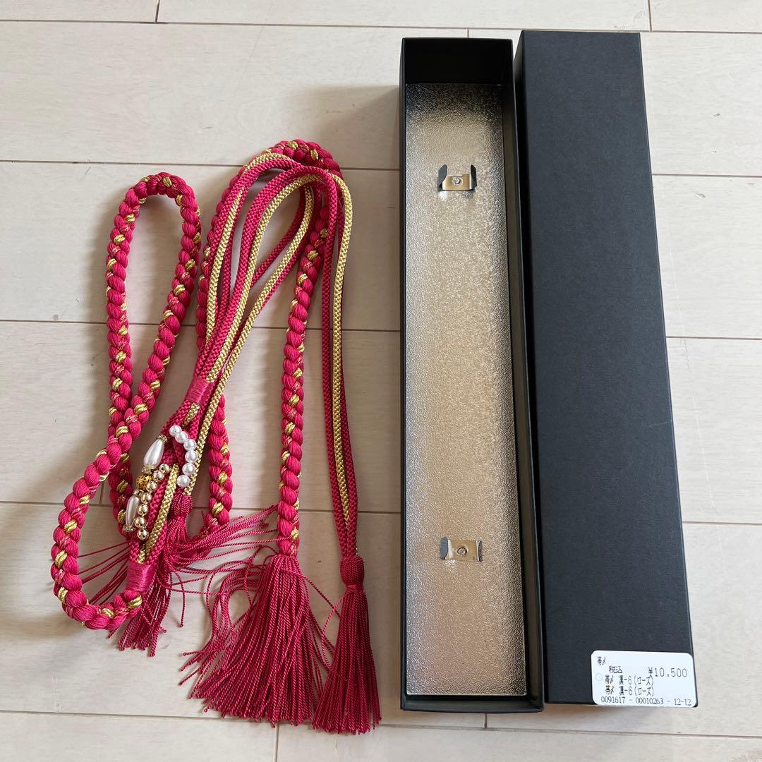 【再値下げ】一蔵　振袖　帯セット　薔薇　ピンク色