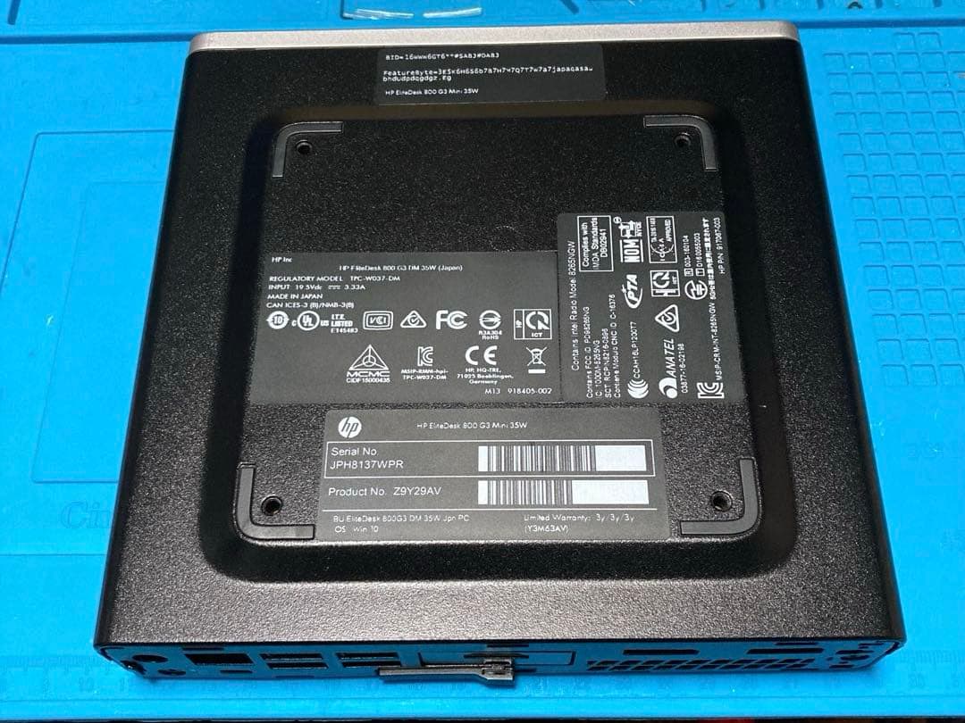 miniPC hp EliteDesk 800 G3 第7世代 i3 Win11