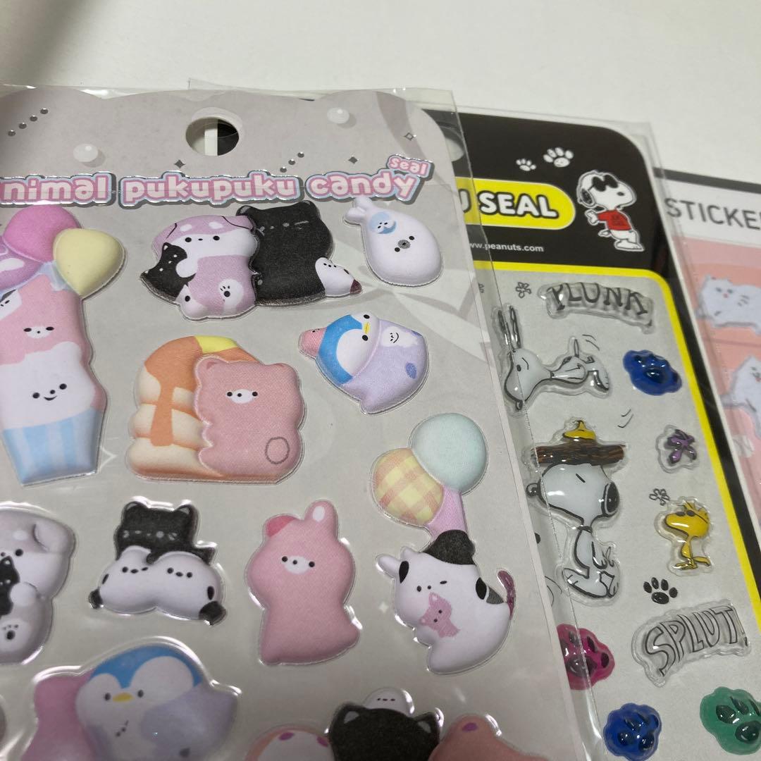 正規品　ぷくぷくシールセット かわいいキャラクターまとめ売り