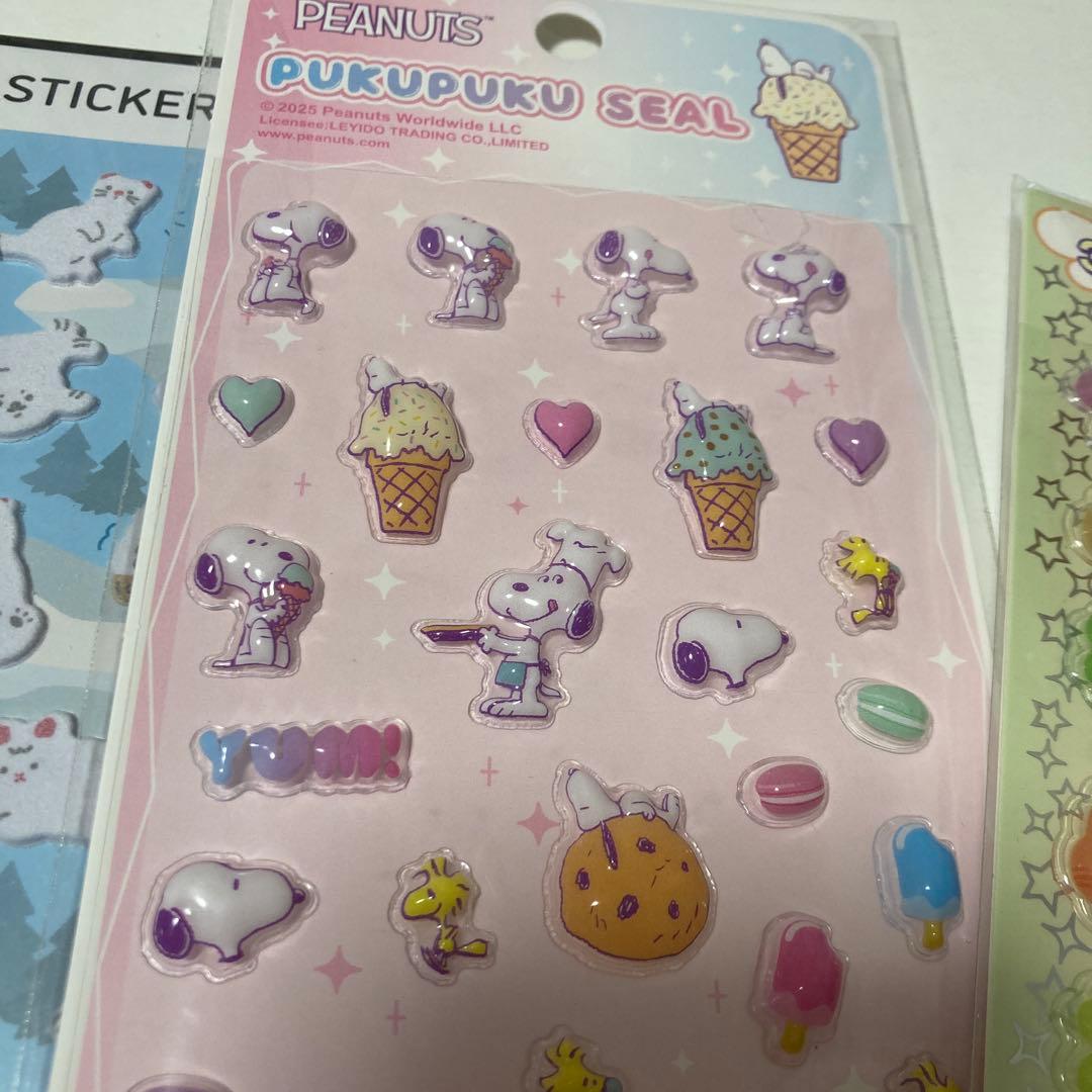 正規品　ぷくぷくシールセット かわいいキャラクターまとめ売り