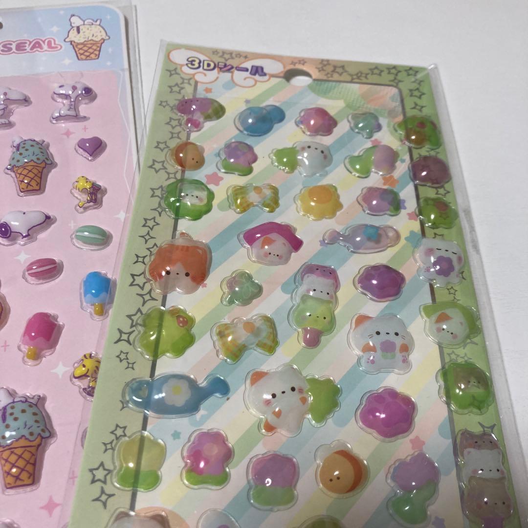 正規品　ぷくぷくシールセット かわいいキャラクターまとめ売り