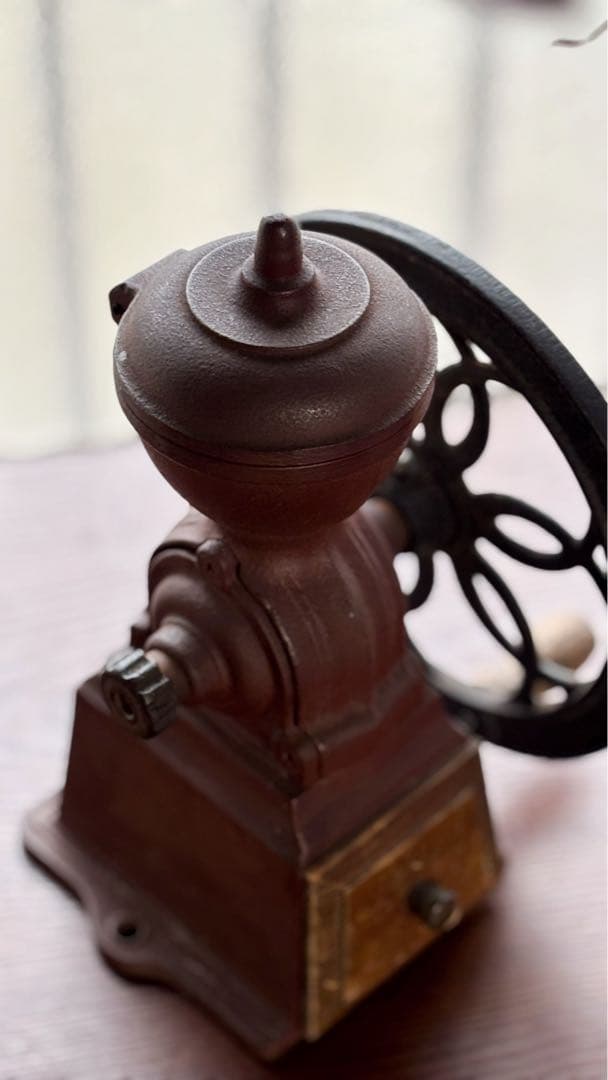 コーヒーミル　手動　カリタKalita ダイヤミルＮレッド　鋳物