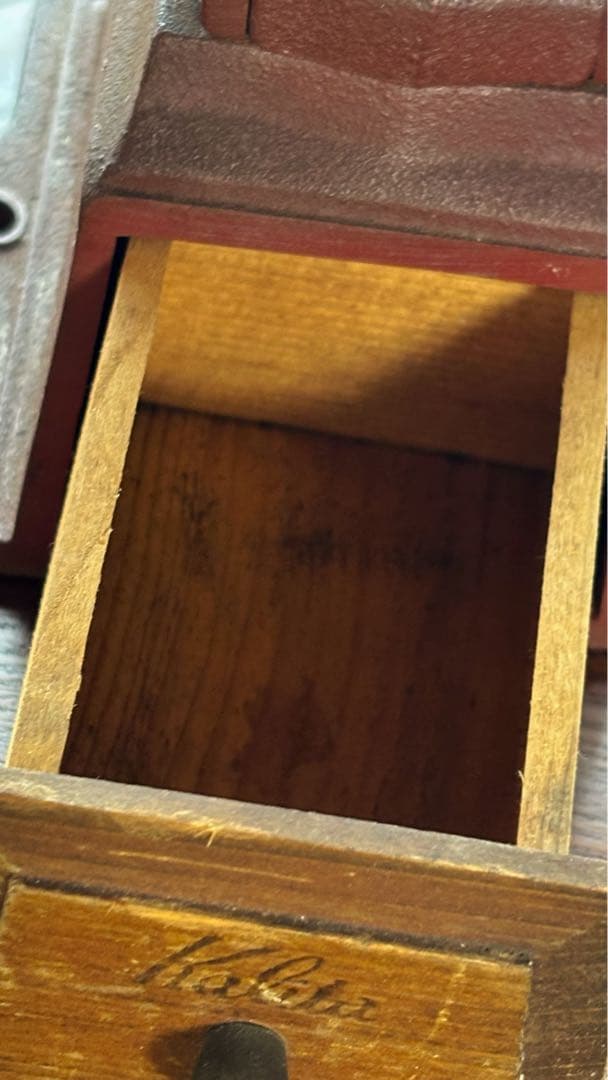 コーヒーミル　手動　カリタKalita ダイヤミルＮレッド　鋳物