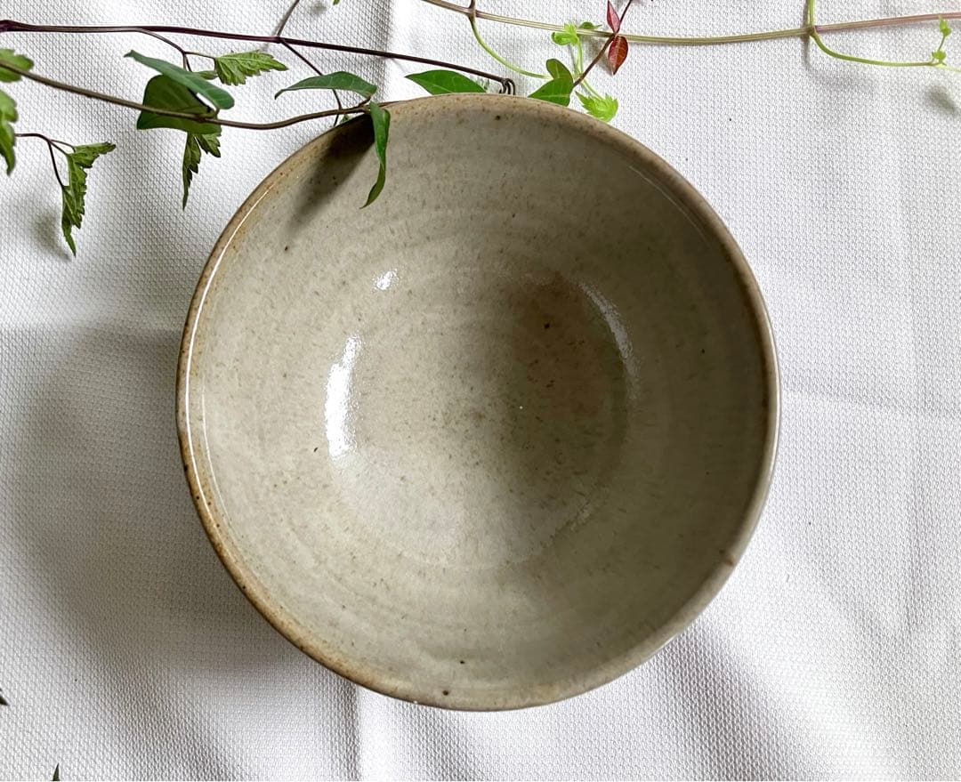 ✅お茶道/茶器/抹茶椀/側面は素焼き見込みにのみ釉薬✅極美品