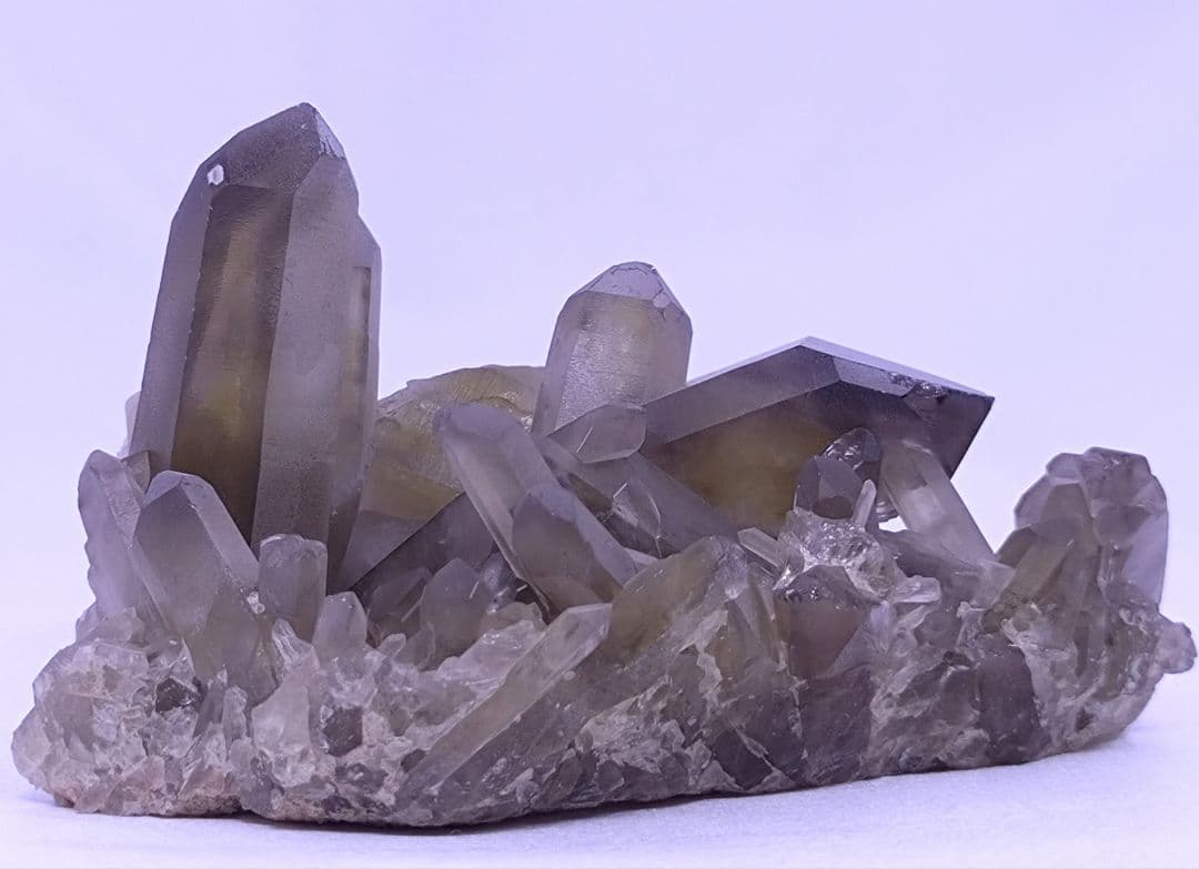 スモーキーシトリン　クラスター　（小）浄化　魔除け　厄除け　金運　ゼウスクォーツ