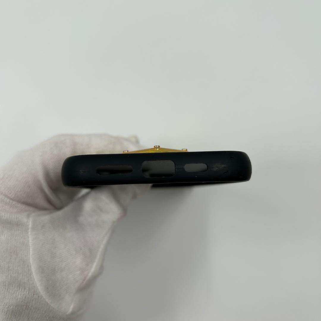 【PRADA】iPhone14pro用ケース 三角ロゴ サフィアーノレザー 黄色