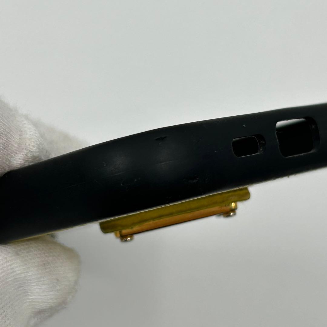 【PRADA】iPhone14pro用ケース 三角ロゴ サフィアーノレザー 黄色