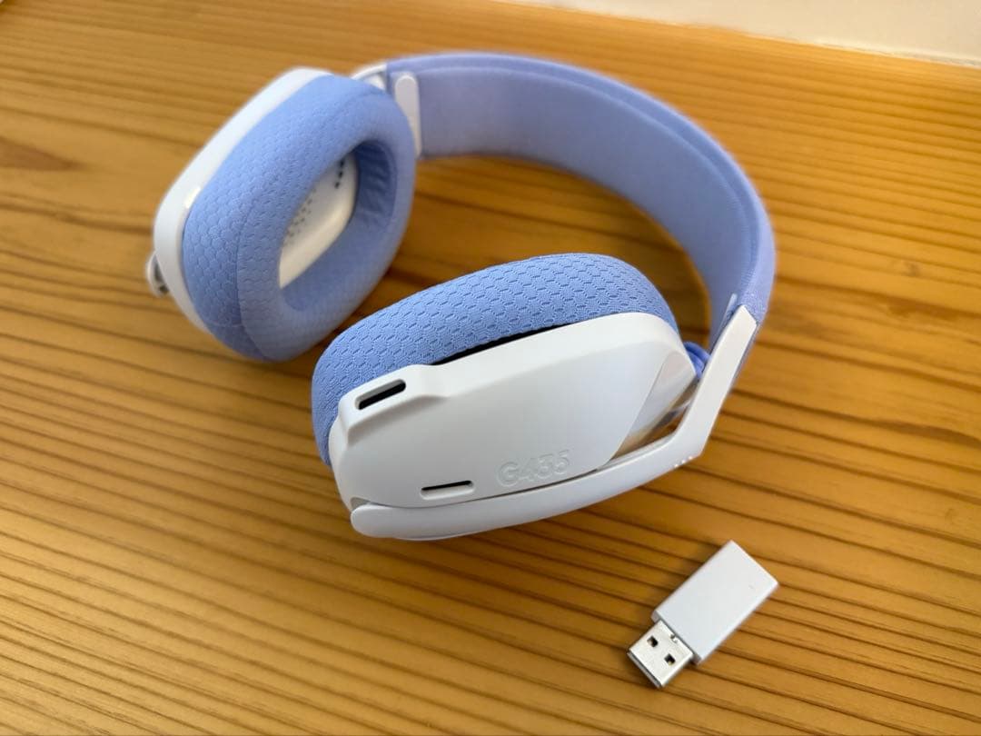 logicool ワイヤレスゲーミングヘッドセット G435 ホワイト　箱無し