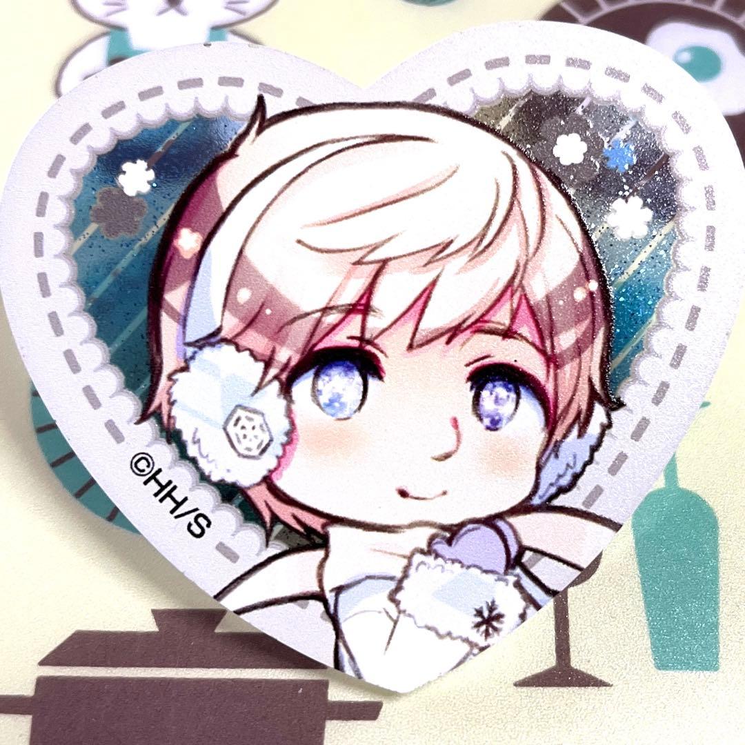 ヘタリアWorld☆Starsハート型ラメバッジ