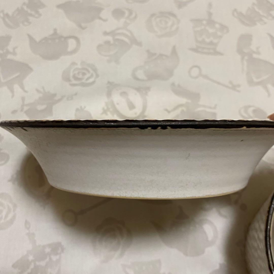 美品　はしもとさちえ　ボウル　深皿　しのぎ　リム