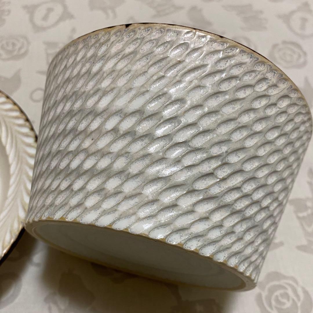 美品　はしもとさちえ　ボウル　深皿　しのぎ　リム