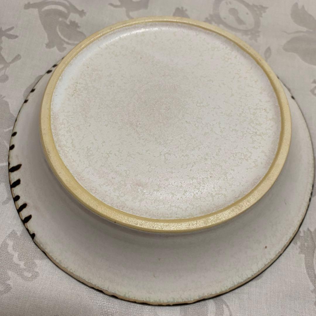 美品　はしもとさちえ　ボウル　深皿　しのぎ　リム