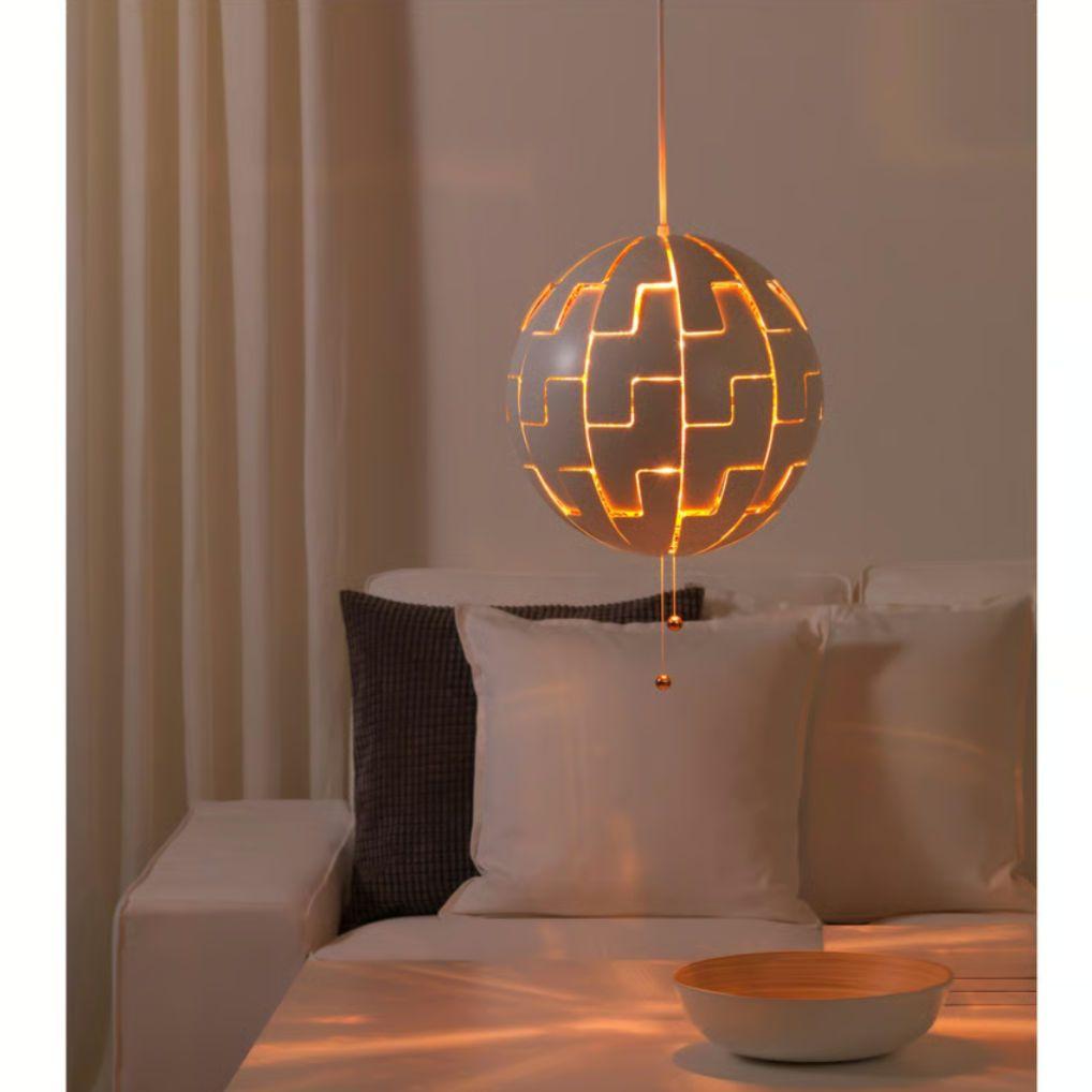 イケア　IKEA　ペンダントランプ, ホワイト/コッパーカラー, 35 cm