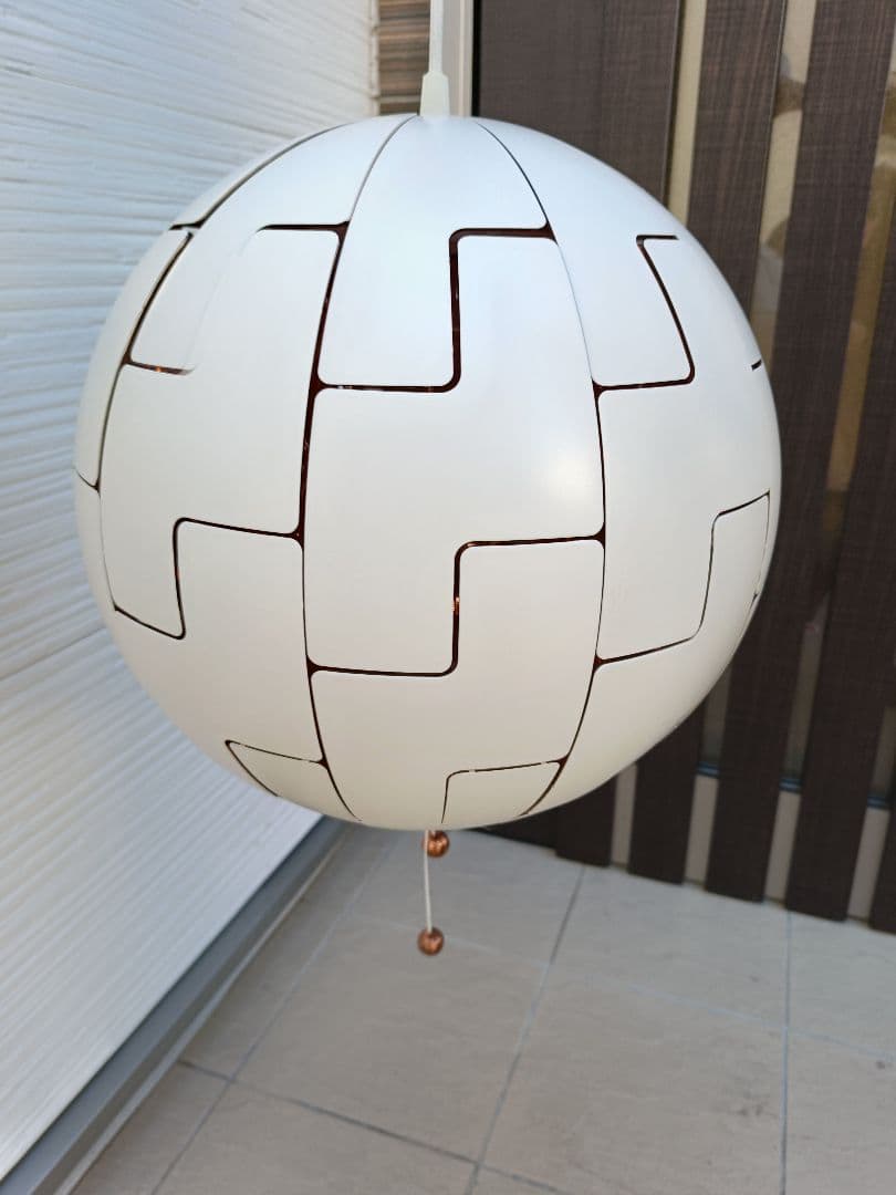 イケア　IKEA　ペンダントランプ, ホワイト/コッパーカラー, 35 cm