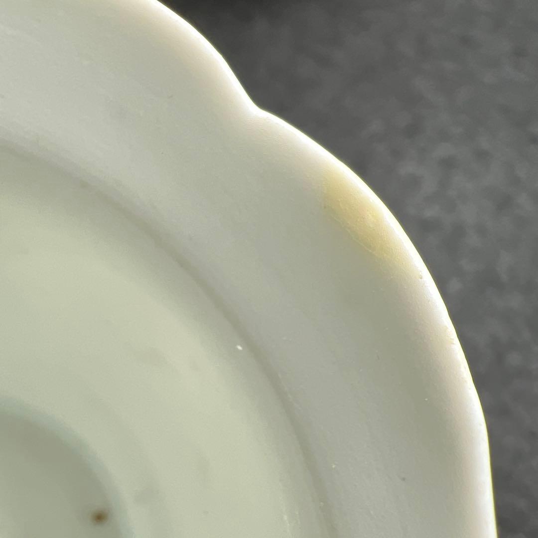 江戸中期　柿右衛門　白磁猪口5点　口径約7.5㎝　東Y8-0403☆2Fトヒサル